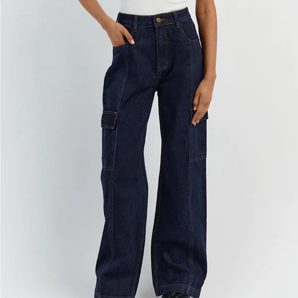 DISSH Mid-Rise Cargo Denim